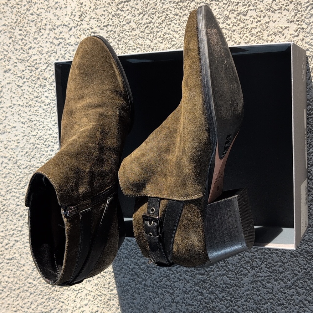 AQUATALIA Farin Olive Green BuckleBooties 11